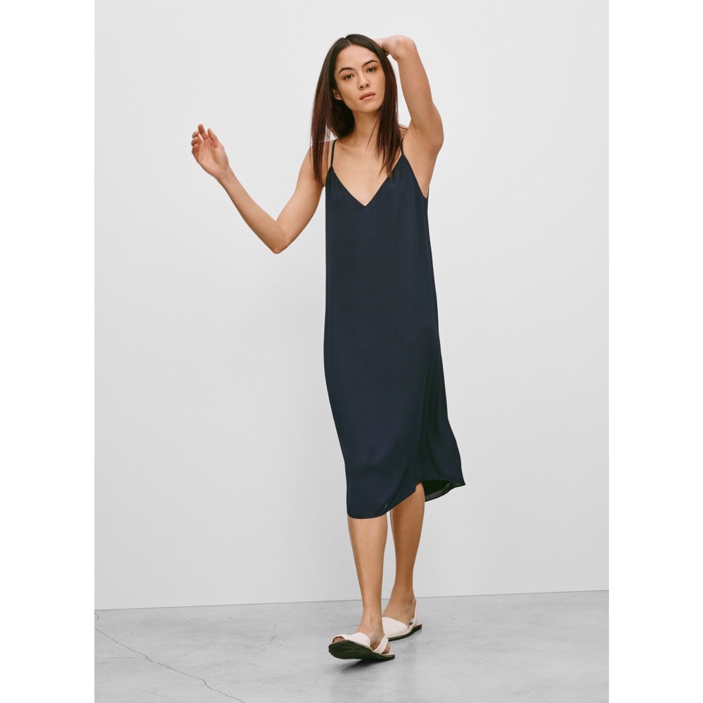 ARITZIA BABATON TEMPLETON SLIP TANK MIDI DRESS XS - Picture 1 of 6